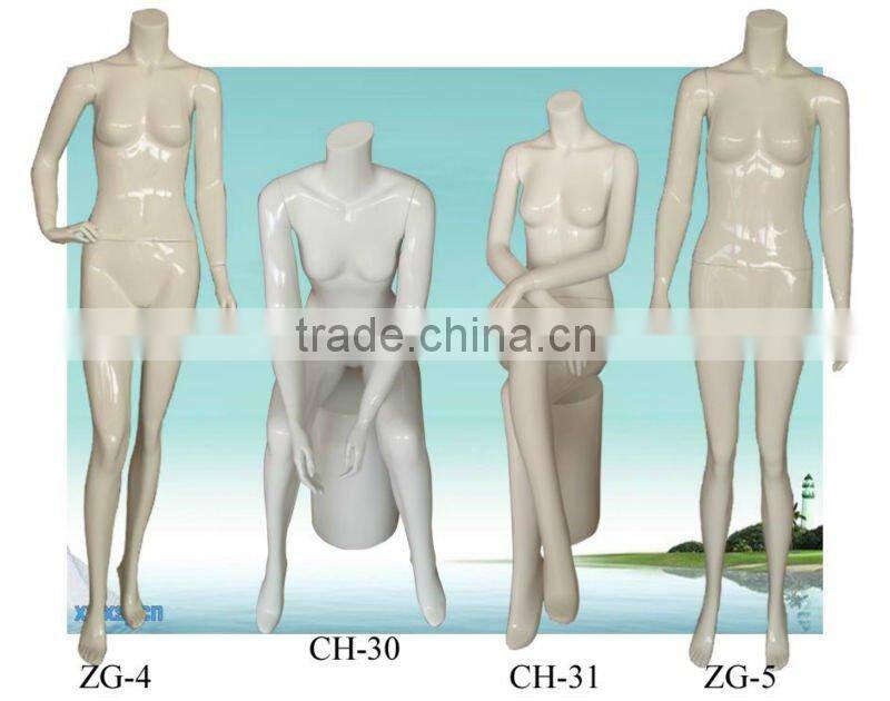 glossy headless female mannequin