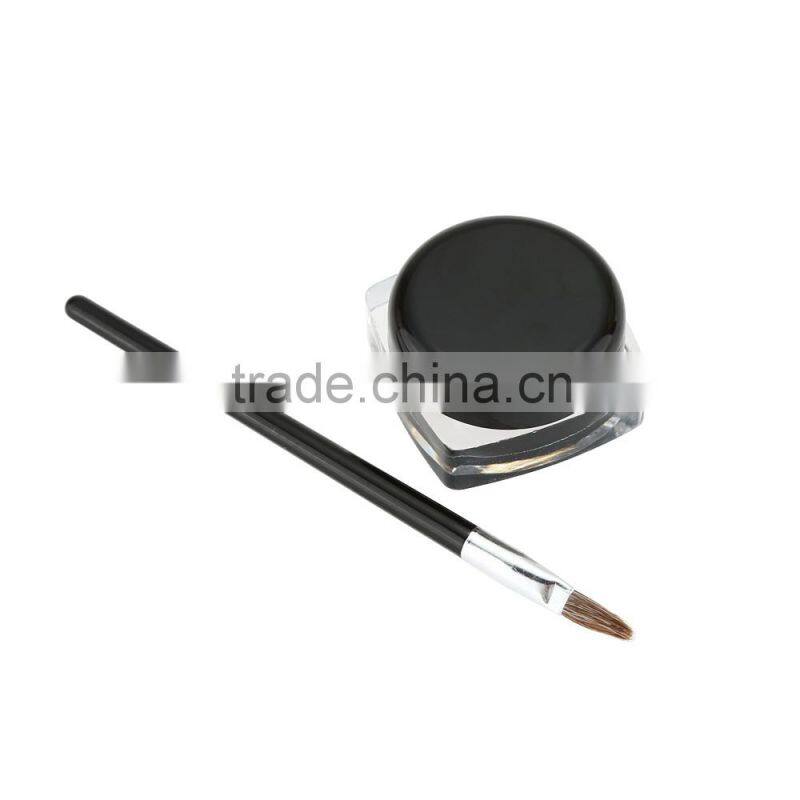Eye Makeup Kit Waterproof Eyeliner + Eyeliner Brush Long Lasting Cosmetic Charming Eye Makeup