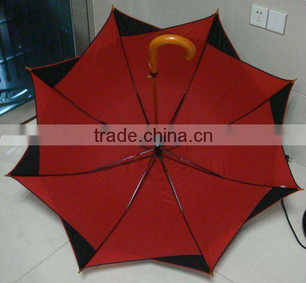 new automatic special wooden double layers fancy design umbrella
