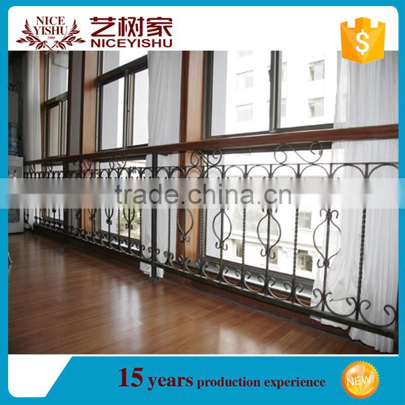 Alibaba China Wholesale modern Wrought Iron railing Design balcony railing for outdoor Garden, Homes, Villas, School