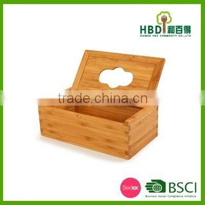 Promotional bamboo napkin box,wood tissue box,bamboo paper holder