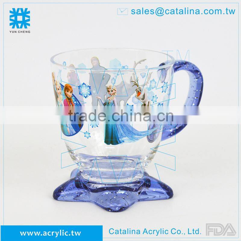 Acrylic 9oz STAR SHAPE BOTTOM EASY CUP