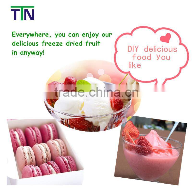 Freeze dried fruits and vegetables