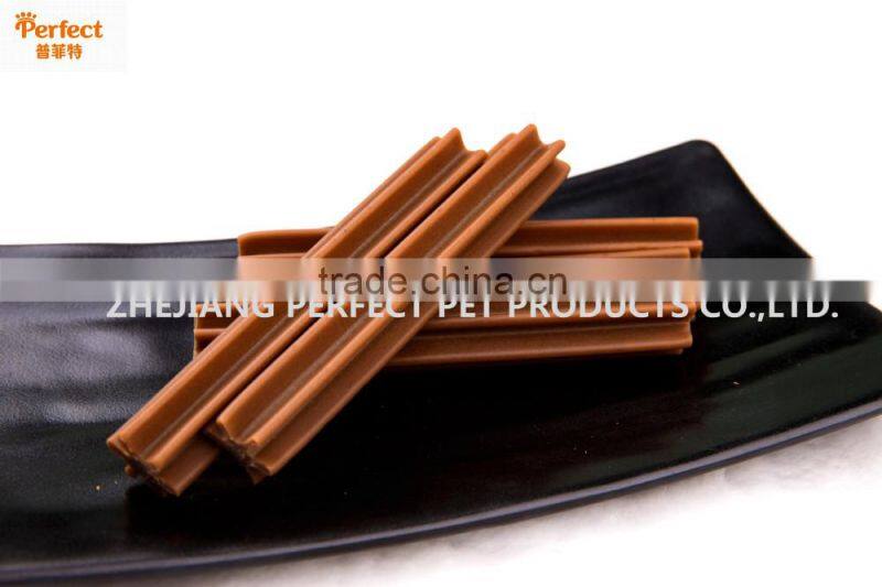 pet chews food processing line (dog treats hexagonal chewing stick)