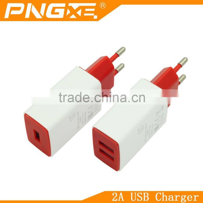 Most professional new design with ROSH certified dual port usb wall adapter suitable for all cell phone charger