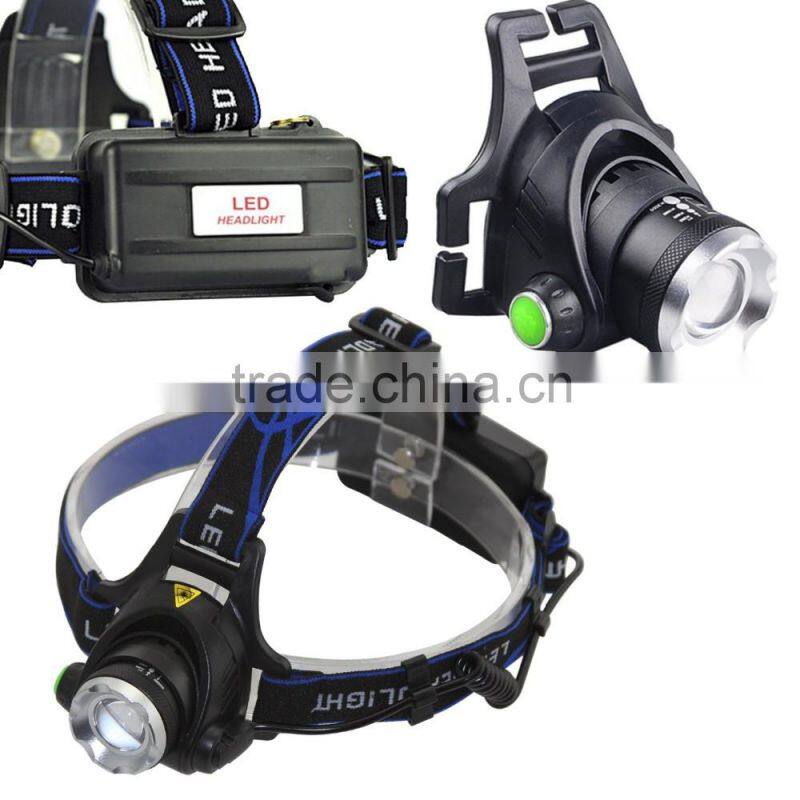 1800LM XM-L T6 LED Zoomable Headlight 3 Modes 18650 Bike Bicycle Flashlight Head Light Outdoor Camping