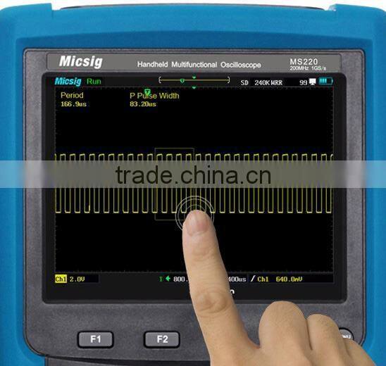 Micsig handheld 150MHz oscilloscope Tablet Oscilloscope Support touch screen operation MS215T Series 10 physical measurements