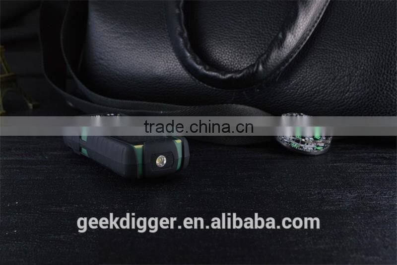 XP3300 Green Unlocked Phone Quad Band with 12000mAh Battery / FM / MP3 / Dual SIM / Flashlight Functions