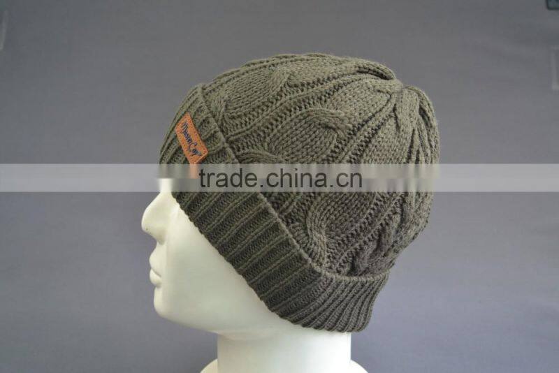 Custom cuff beanie hat