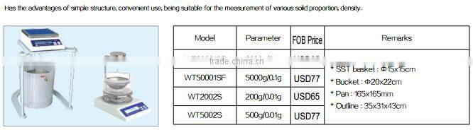 Test Weigh Solid Specific Gravity density testing machine