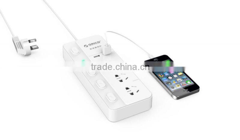 Original 4 Usb Power Strip with 8 Power Socket For Home / Office Charging