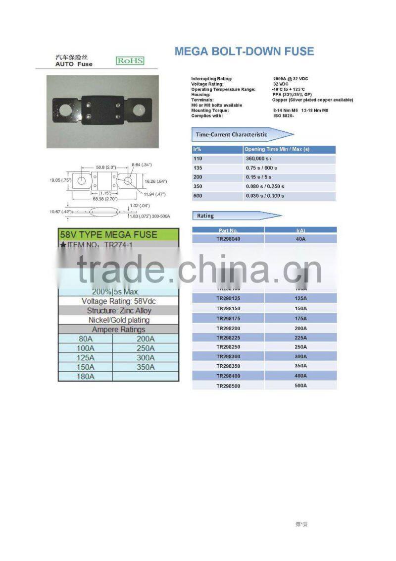 bolt-on ANL fuse 50A