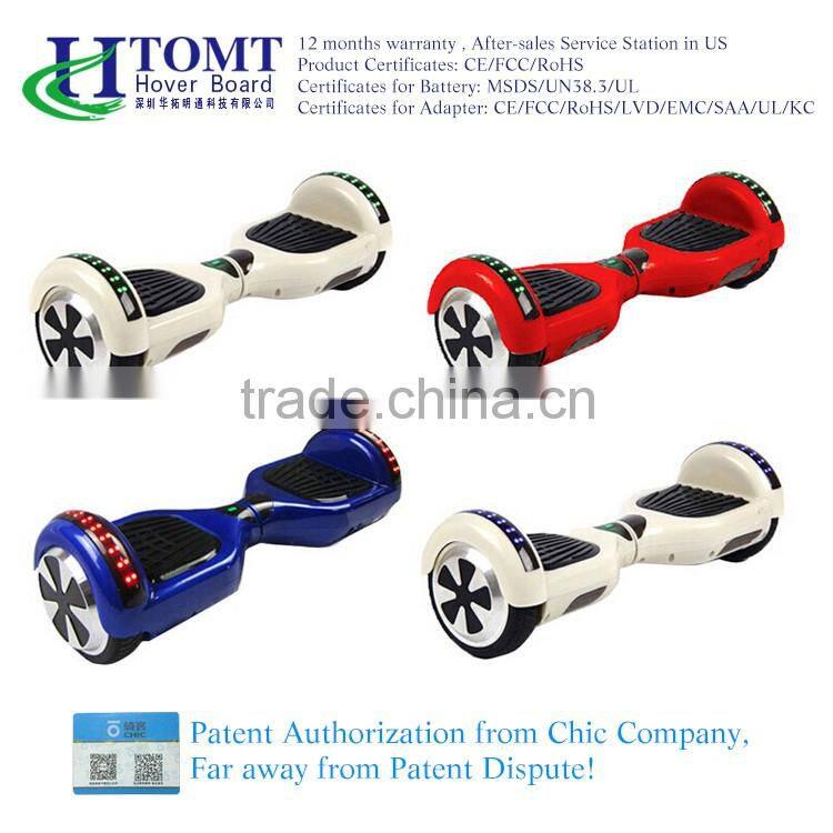 Electric Hoverboard 2 Wheels 6.5 Inch With LED Speaker Self Balance Hoverboard Electric Scooter Bluetooth