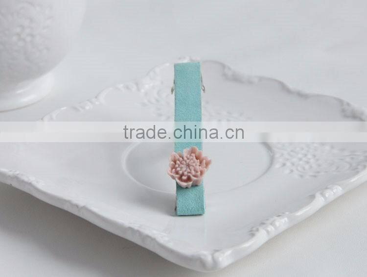 MYLOVE unique korea pink flower hairpins headwear