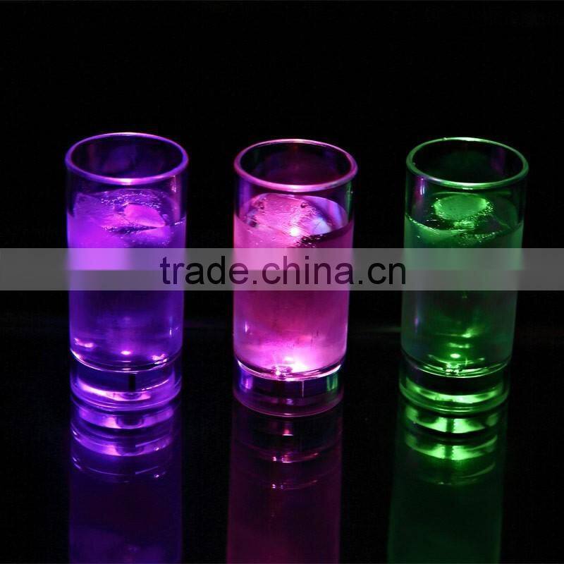 Plastic Color Changing Bullet LED Shot Glass