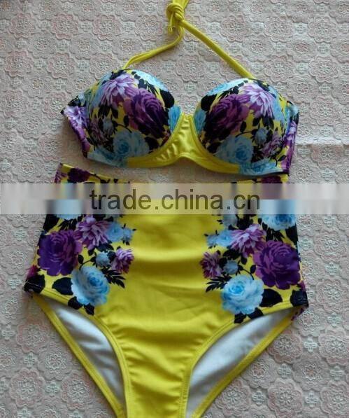 2015 New Hot Swimsuit Thong Junior Swimwear Push Up Swimming Suit For Women Sexy Strappy Junior Thong Bikini