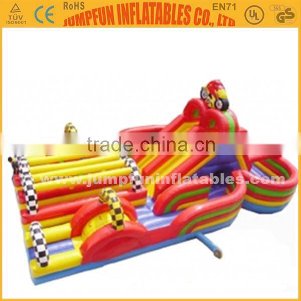 JFIP-183 INFLATABLE SLIDE AND OBSTACLE COURSE,CHILDREN PLAY ZONE INFLATABLE AIR BOUNCER/FUN CITY