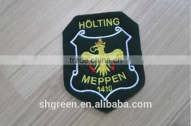 3D embossed eagle logo embroidery patch