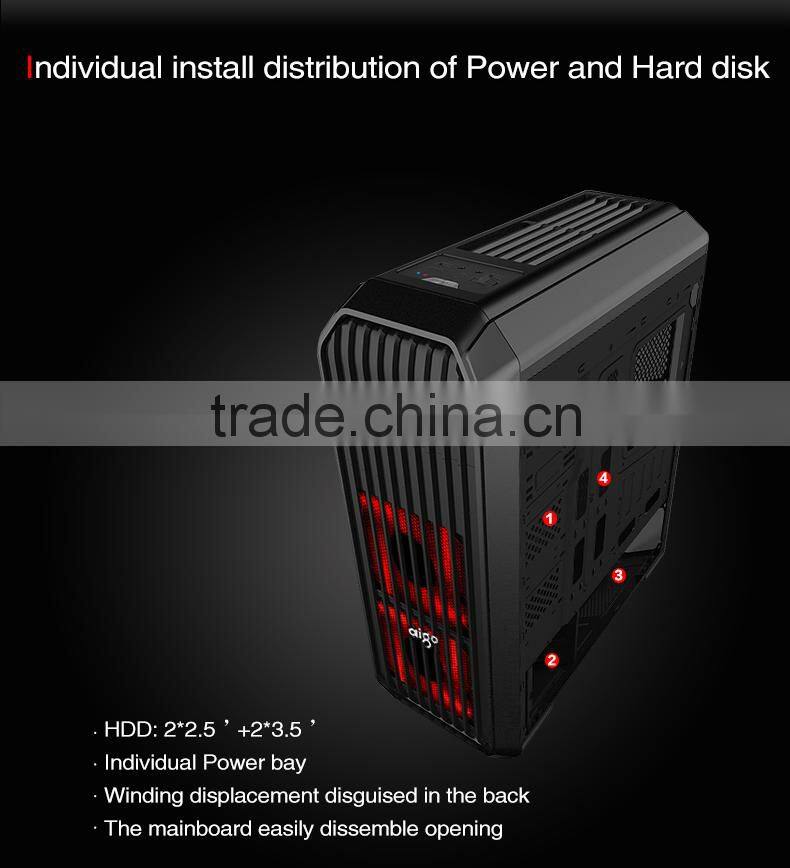 aigo-XJ water cooled DIY Split-type Gaming Computer Case