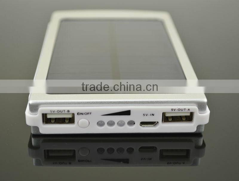 CE RHOS FCC 2014 new fashion solar power portable solar charger fast mobile charger 5000mah