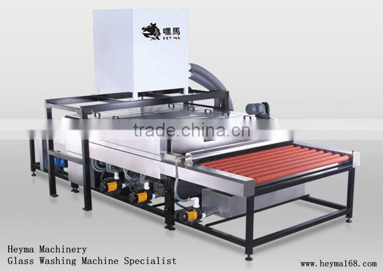 FoShan Machine !!Hot-sale HeyMa Air knife Glass Washing And drying Machine 1600mm glass washing machine and cleaning dryer