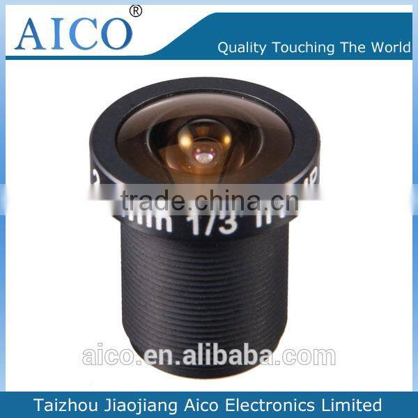 cn aico new products fixed iris 2.4mm 1/3 inch f2.0 megapixel m12 rear view lens