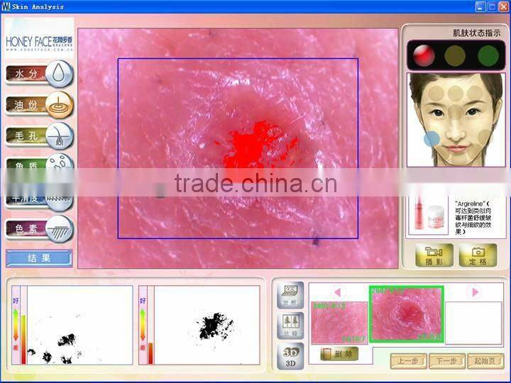 Touch screen auto facial skin scanner analyzer 2013 new beauty machine BD-P006