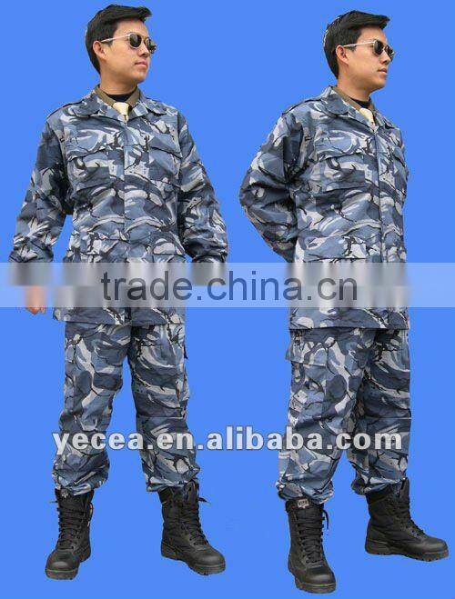 Blue camouflage printed uniform /military/army uniform