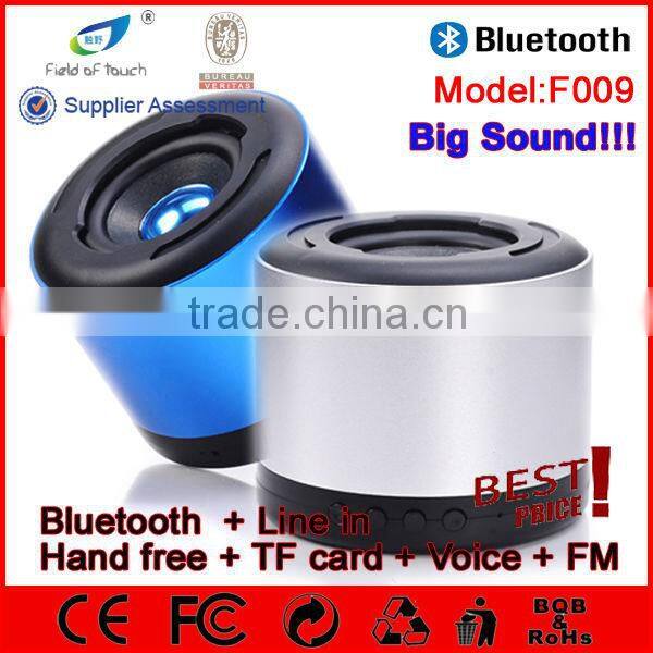 F009 IP64 waterproof loudspeakers bluetooth wireless hansfree talk