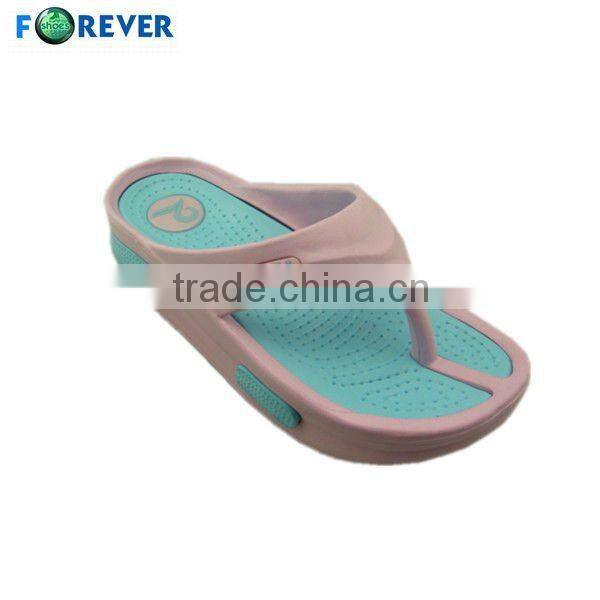 Lastest design women's thick sole flip flops 2012