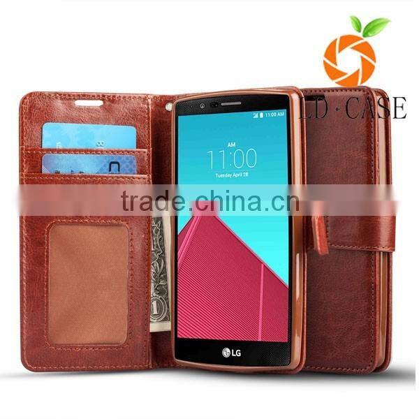 Blank Sublimation phone cases leather flip cover for LG G5