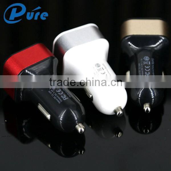 Car Charger Pure Technology Dual USB Car Charger Adapter 5V/2.1A Output for iPhone 6/6 plus for Samsung S6 and Android Devices