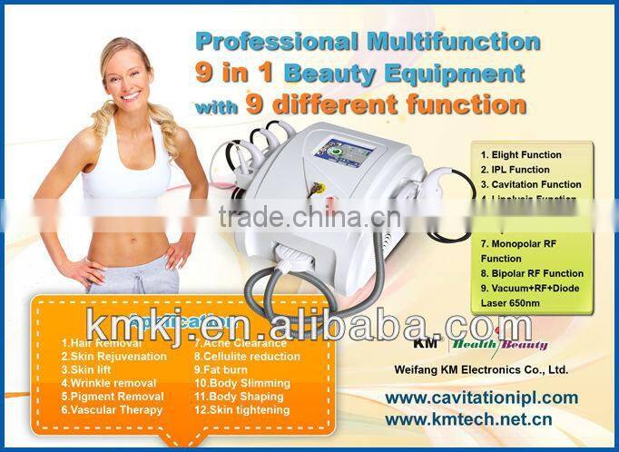 9S multifunctional beauty/e-light cavitation