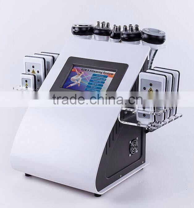 Ultrasonic Cavitation Vacuum Lipo Laser RF Slimming Machine Skin Lifting Machine