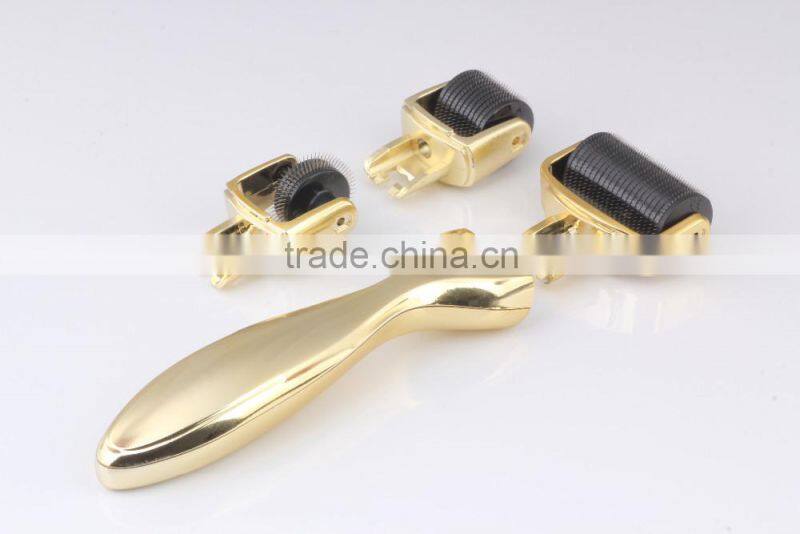 CE Approval titanium derma rolling Manufacturer skin roller system 3 IN 1 derma roller