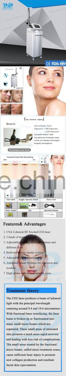 Acne Treatment , pigment removal CO2 Acne Treatment Skin Rejuvenation Skin Tightening er yag laser scar CO2 laser