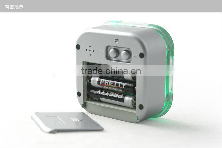 Novelty mini table clock,1 in 4 Digital 4-side Rotation digital alarm clock YF2606