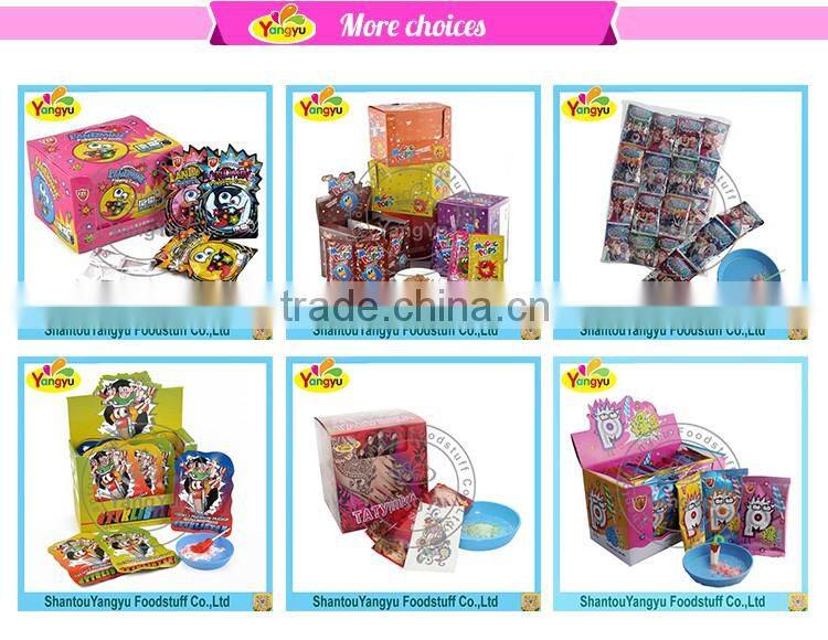 Multiple flavors popping candy