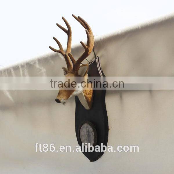 handcraft unstuffed lifelike cute christmas sleigh deer head decoration of house interior