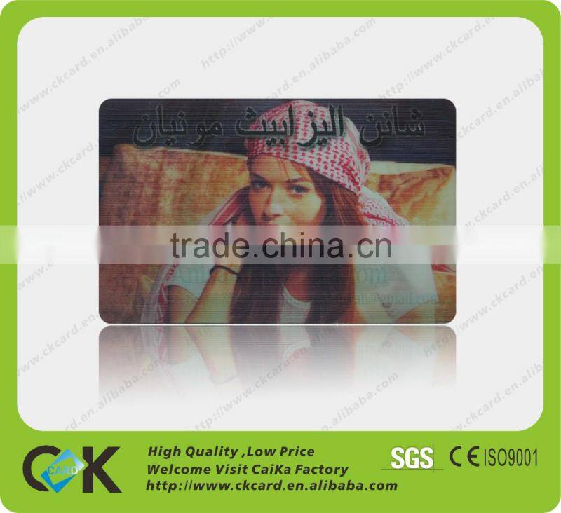 Copetitive Price !Printing irregulare shape big 3d pvc cards