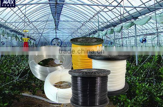 3.5mm HDPE polyster monofilament yarn for Glass Greenhouse