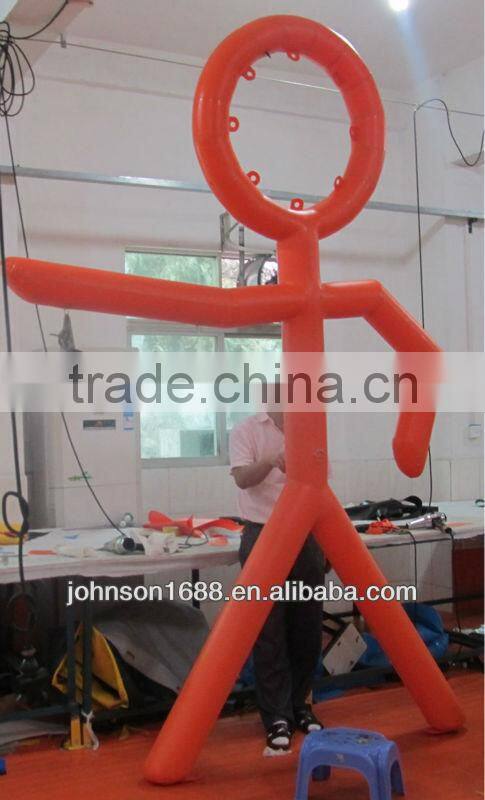 Advertising tube man