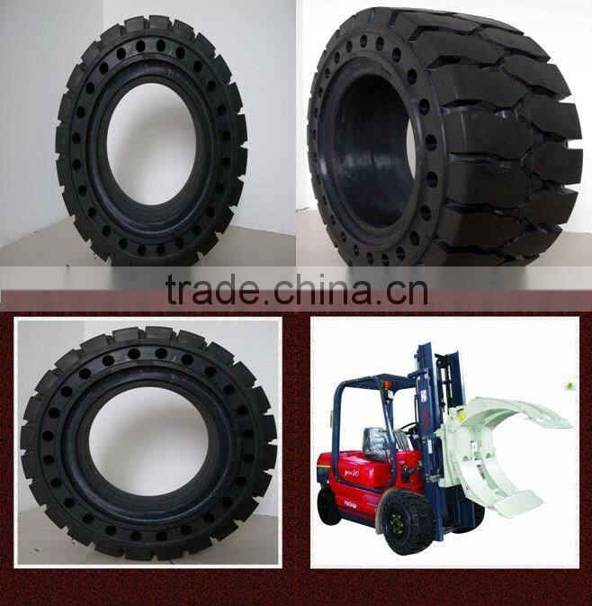 6.00-9 airless solid pneumatic tires with holes
