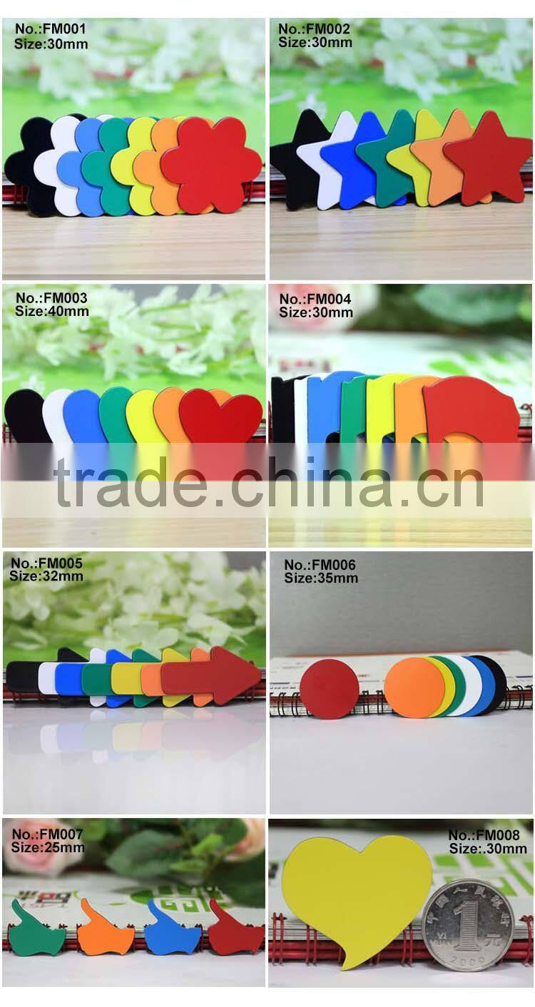 custom shape whiteboard magnet rubber magnet educational toys colorful soft fridge magnets