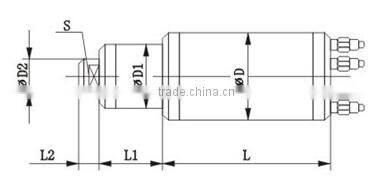 24000rpm, 3.5kw, 350v, 120mm grinding spindle motor