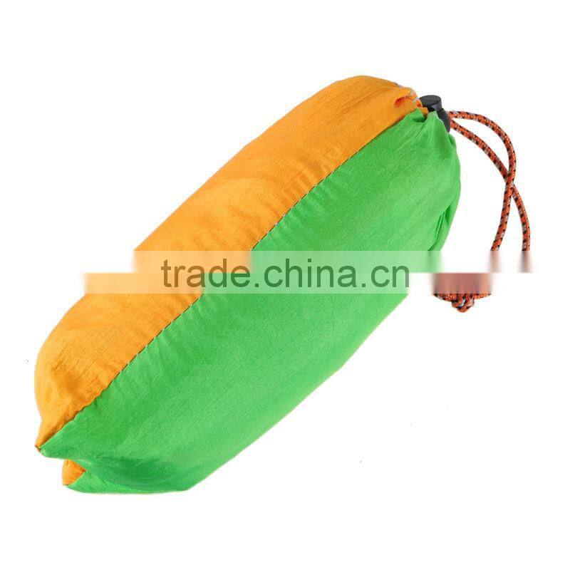 Portable Parachute Nylon Fabric Travel Camping covered rocking hammock for One Single Person