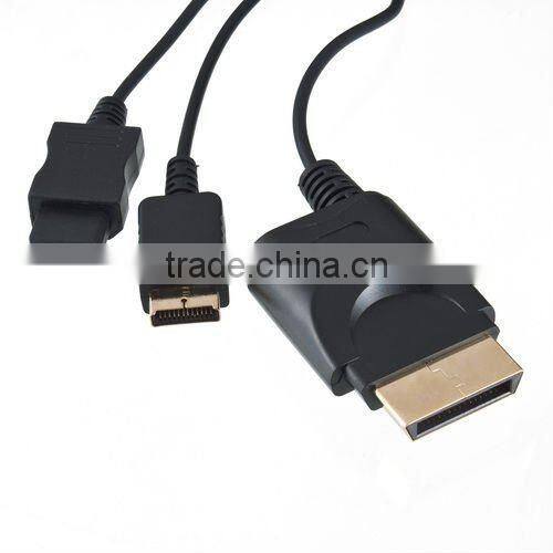 3 in 1 Audio Video AV HDTV Component Cable for PS3 PS2 Wii Xbox 360 Xbox360