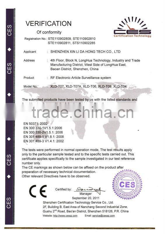 Library anti theft EAS EM security gates