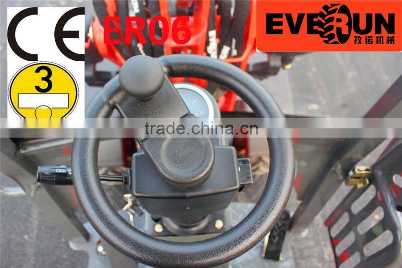 Neue EVERUN Brand ER06 CE geprueft Schneeraeumung Hoflader mit Schneeschild/Schneepflug