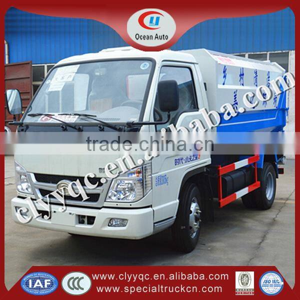 FORLAND 3m3 garbage truck,Small garbage truck,Recycling garbage can cleaning truck